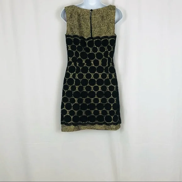 Milly Lace overlay sleeveless sheath mini dress 4 - Picture 8 of 16